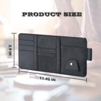 Car Leather Sun Visor Organizer